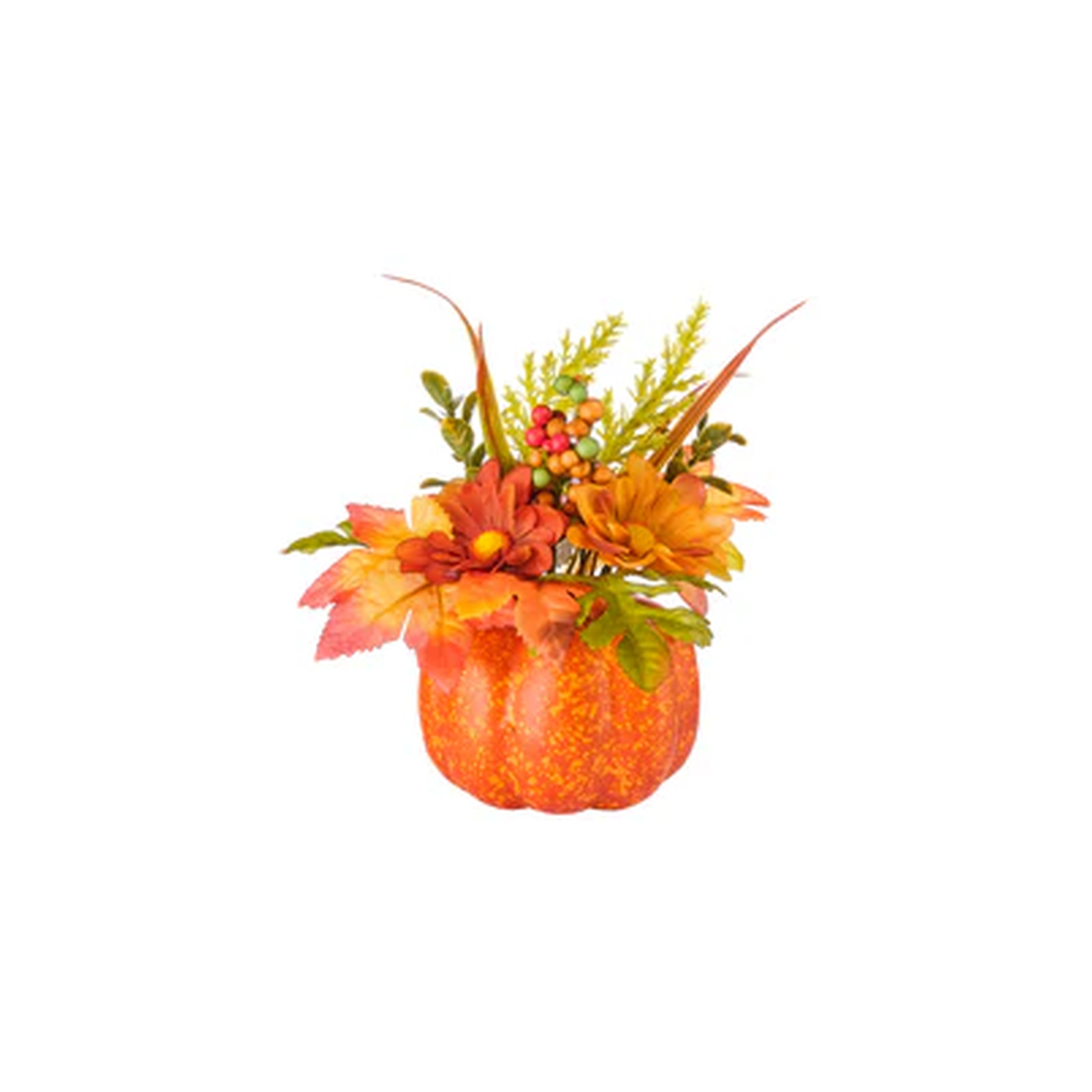 CITROUILLE DECO AVEC MARGUERITES