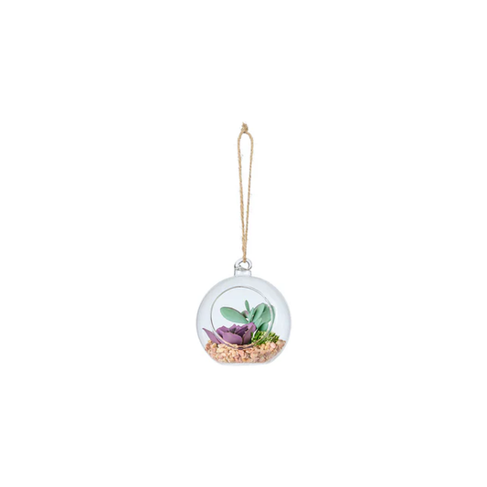BOULE EN VERRE VIOLET MM -