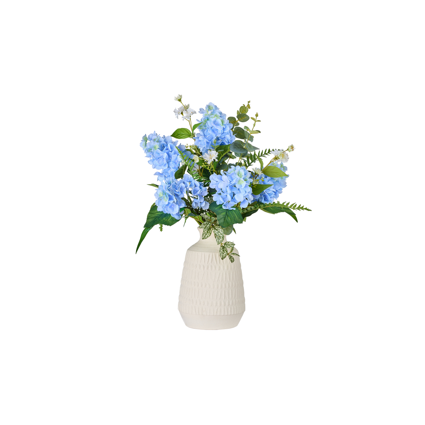 VASE D HORTENSIAS - COLORIS BLEU -