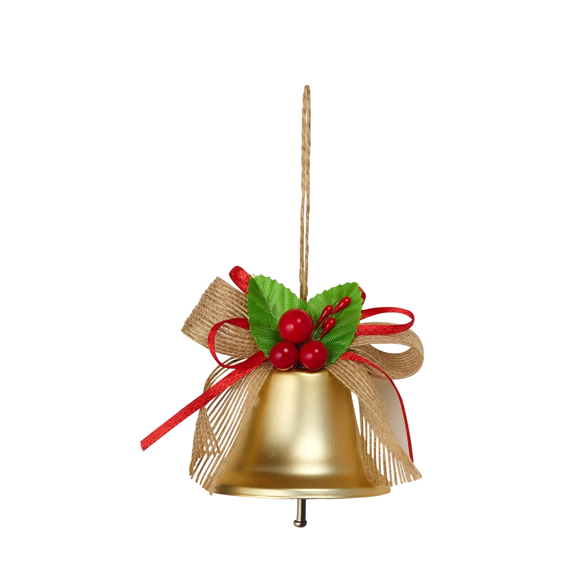 SUSPENSION CLOCHE MAT BAIES RUBAN JUTE