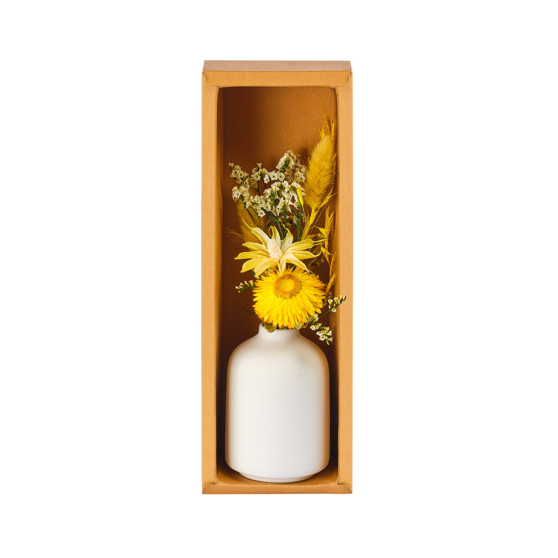 POT CERAMIQUE DE FLEURS SECHEES NATRUELLES -