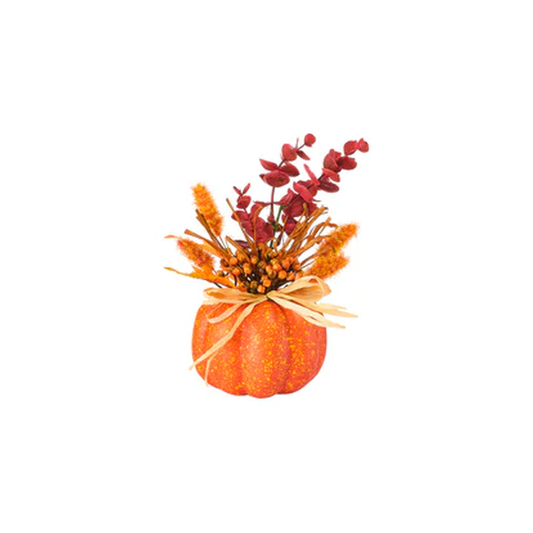 CITROUILLE DECO EUCALYPTUS ET BAIES