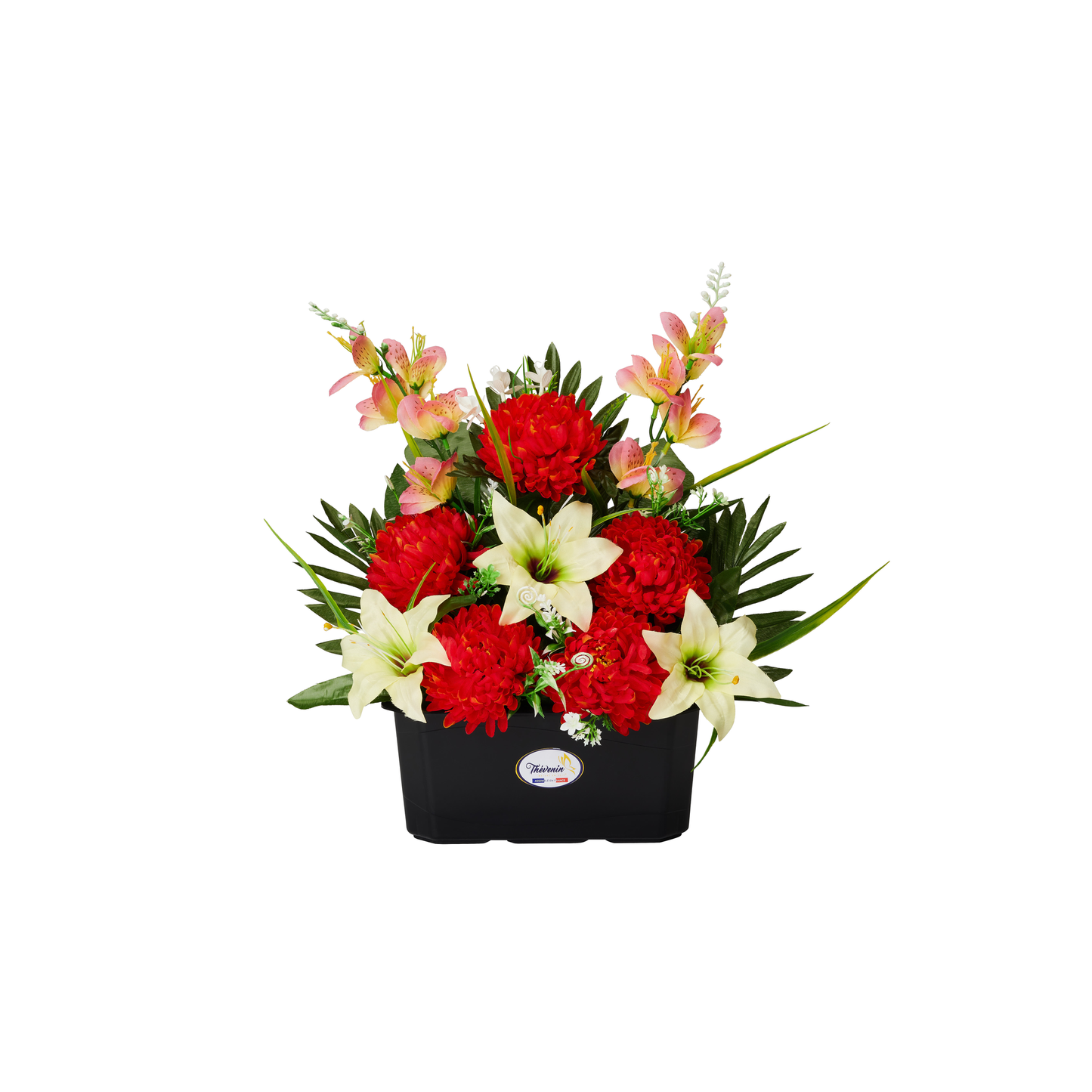 Jardiniere De Chrysanthemes/Lys/Fleurettes