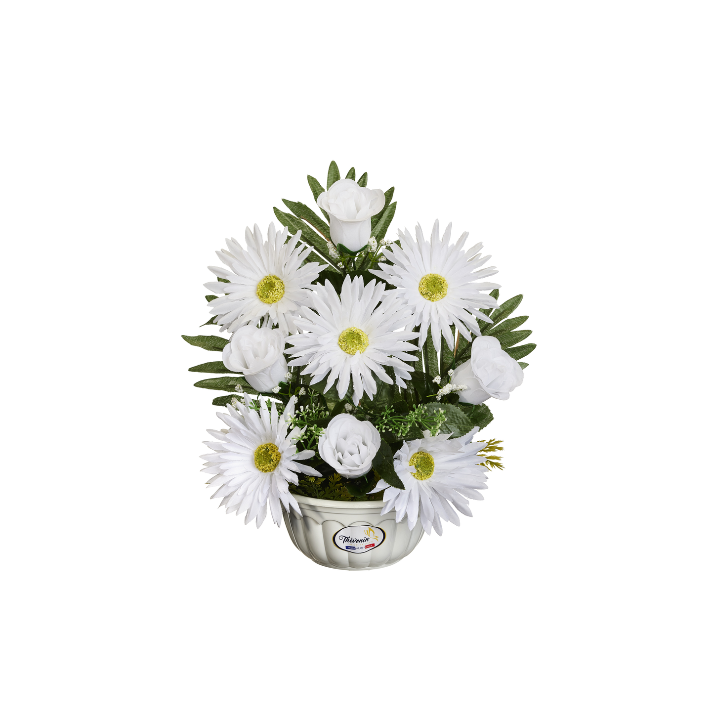 Coupe Blanche De Gerberas/Boutons - Coloris Blanc