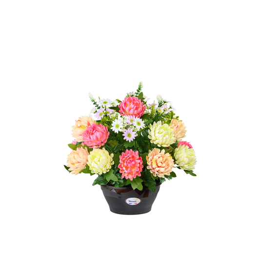 Coupe De Chrysanthemes Tricolores/Fleurettes