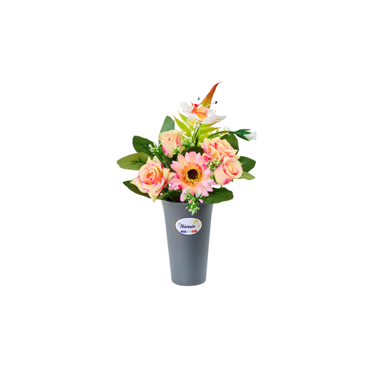 Composition De Roses/Gerberas Et Orchidees - Coloris Assortis