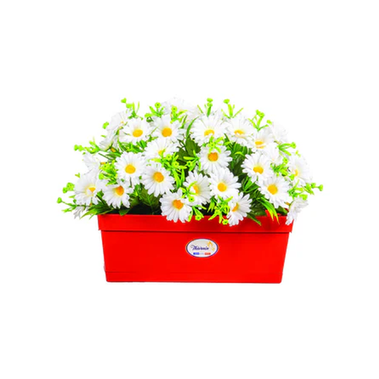 JARDINIERE COLOREE DE MARGUERITES