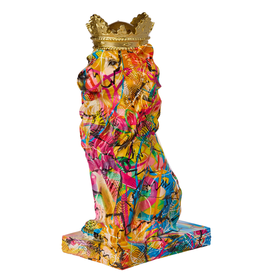 SUJET RESINE ROI LION
