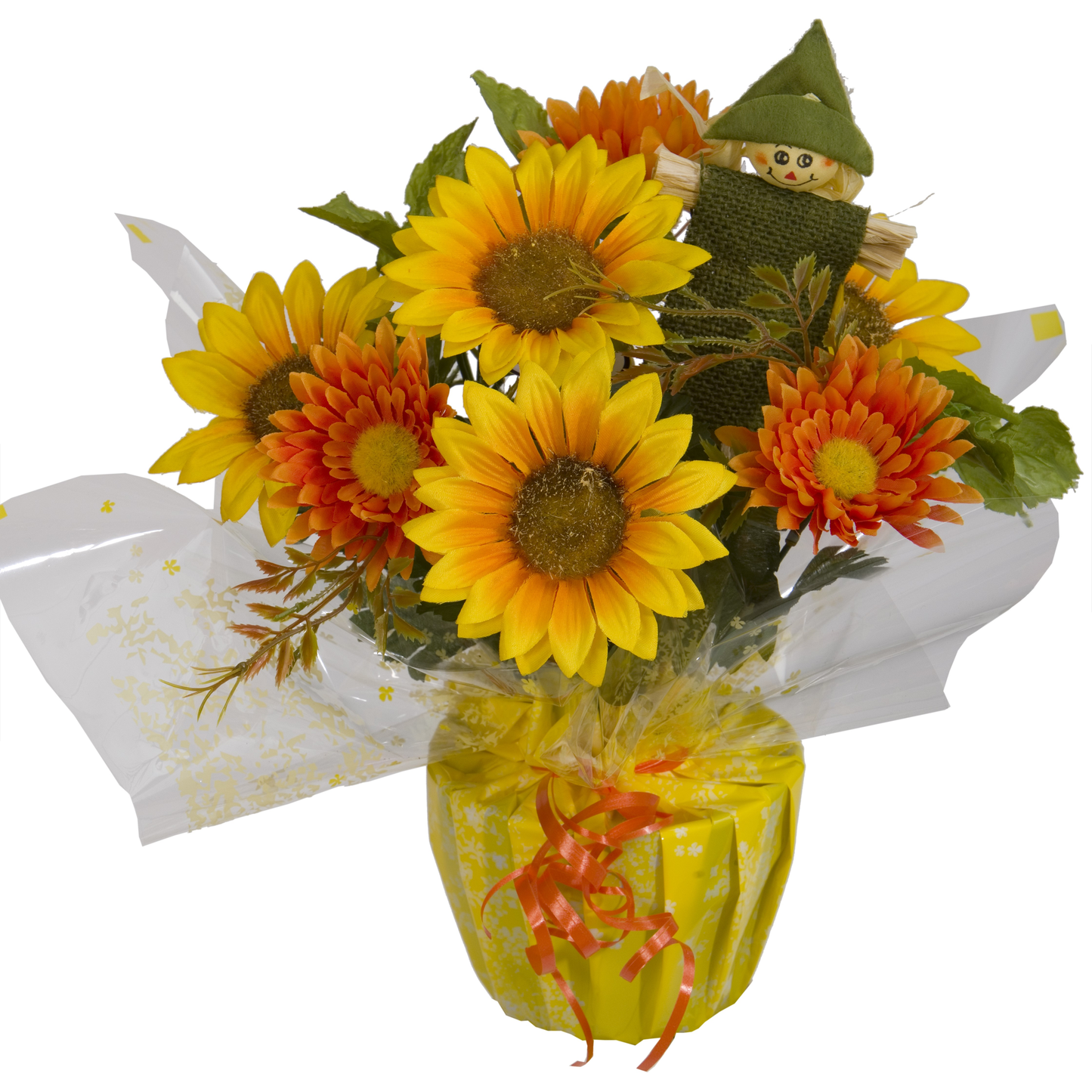 COROLLE AUTOMNALE DE TOURNESOLS/GERBERAS