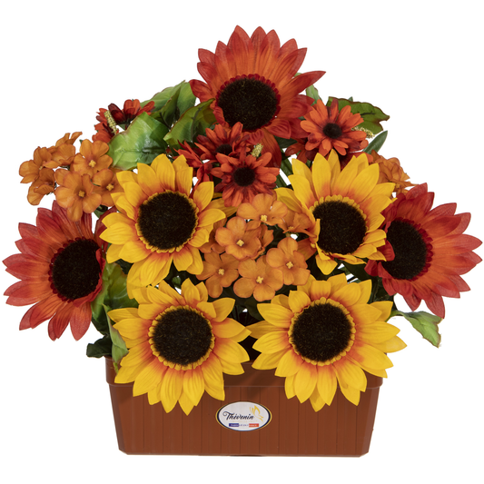 COMPOSITION AUTOMNALE DE TOURNESOLS