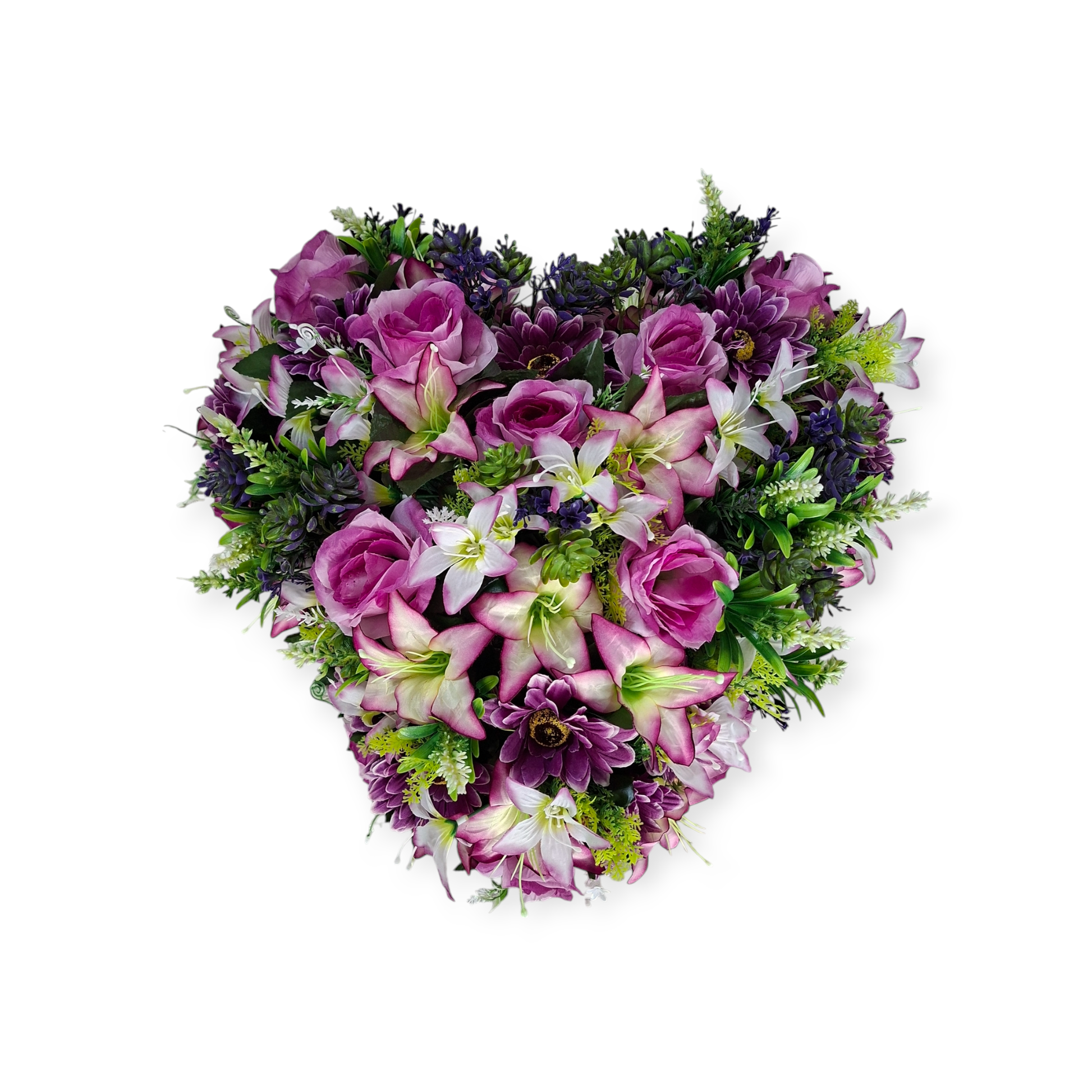 Cœur Roses/Gerberas/Cactees/Fleurettes