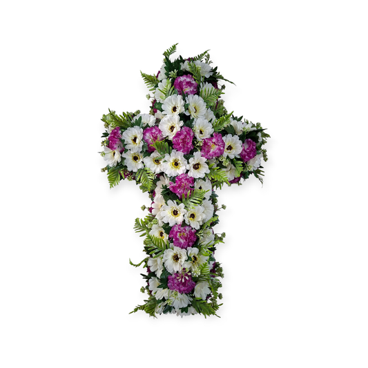 Croix Gerberas/Œillets